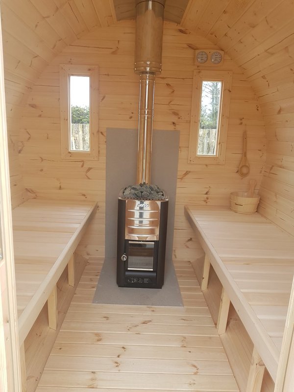 Sauna Saunafass L240 D197cm 45mm