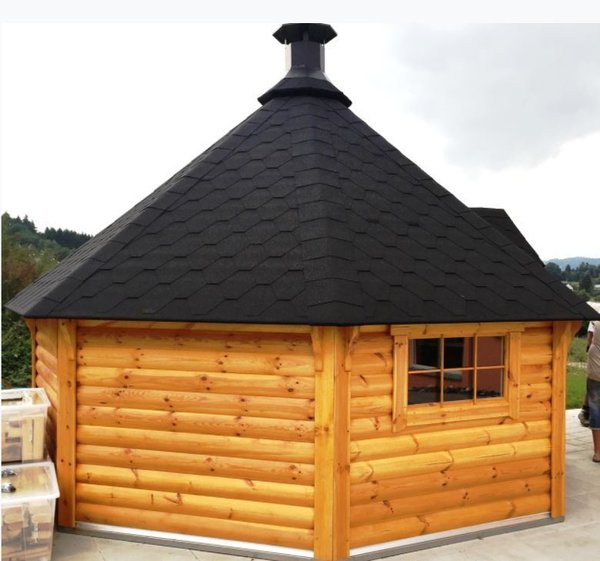 Grillkota Grillhütte KOTA 16.5m² Grillanalge mit Sauna