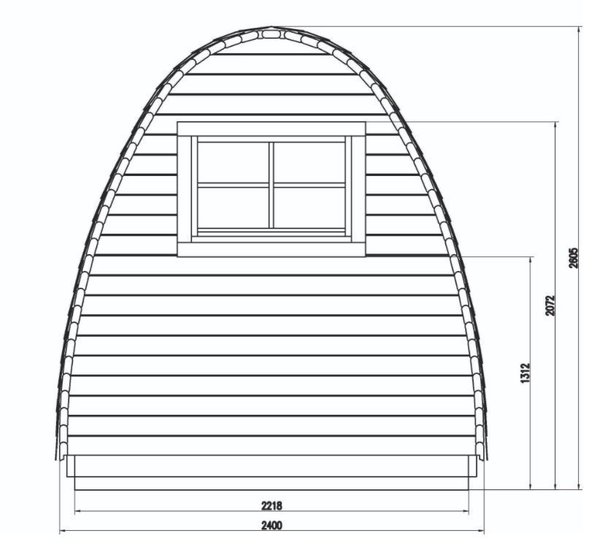 Campinghaus POD L480 B240cm 45mm