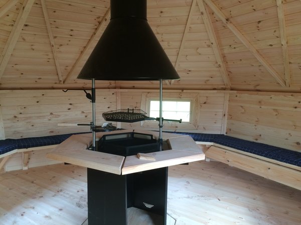 Grillkota Grillhütte KOTA 16.5m² konisch Luxusgrill