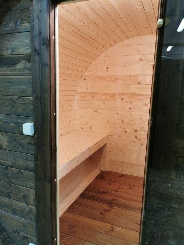 Sauna Saunafass L200 D228cm 40mm