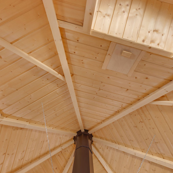 Eventhütte Grillkota 16.5m² + 2 Anbauten 300cm Grillanlage