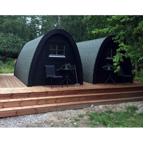 Camping Pod Glamping isoliert L480 B325cm
